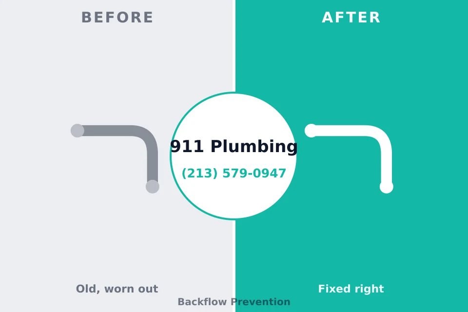 Before and after: plumbing repair Navarre, OH